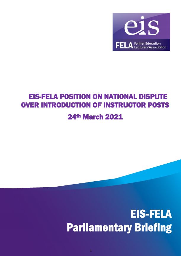 National Dispute Parliamentary Briefing | EIS